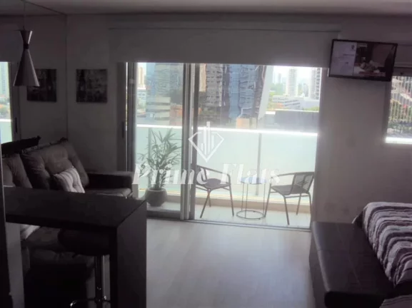 Imagem Flat disponível para locação no Condomínio Add Nova Berrini, com 33m², 1 dormitório e 1 vaga