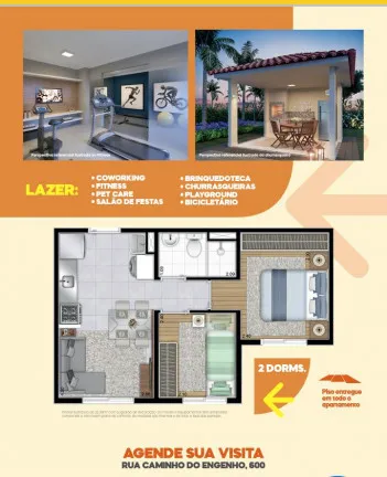 Foto do imóvel Apartamento com 2 Quartos à Venda, 32 m² em Jardim Celeste - São Paulo
