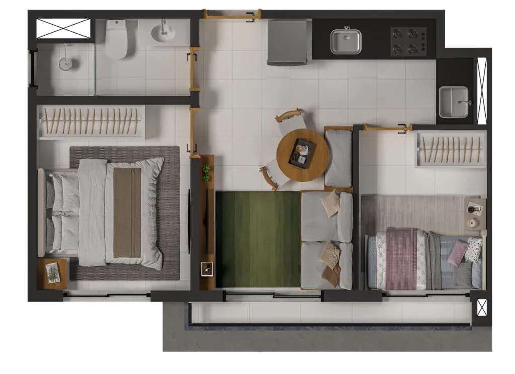 Imagem Flamboyant 294 - Residencial - Flamboyant 294 - Residencial
