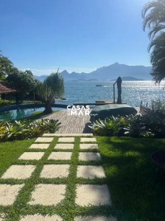 Imagem Casa Frente Mar Tanguá Angra dos Reis-RJ: 5 suítes + dependência, piscina, churrasqueira, píer e mais!