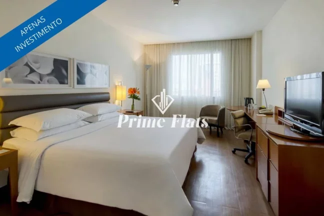 Foto do imóvel Flat disponível para venda no Grand Mercure São Paulo Vila Olimpia, com 24m², 1 dormitório e 1 vaga de garagem em Rua Olimpíadas