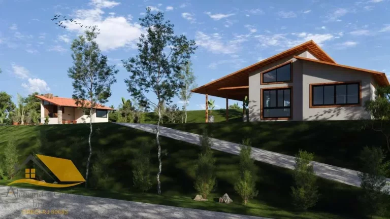 Foto do imóvel (LANÇAMENTO) Casa de Campo com 150 mts², Piscina, Sauna e Área Gourmet em Estrada Bela Vista