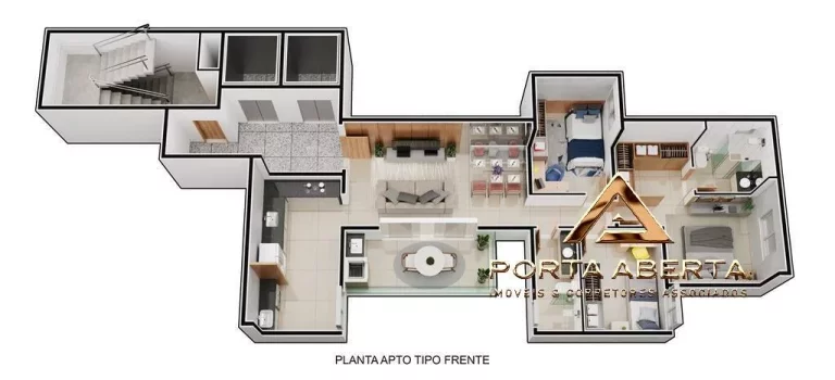 Imagem Apto de 3 Quartos, sendo 1 Suite, Horto - COD 688