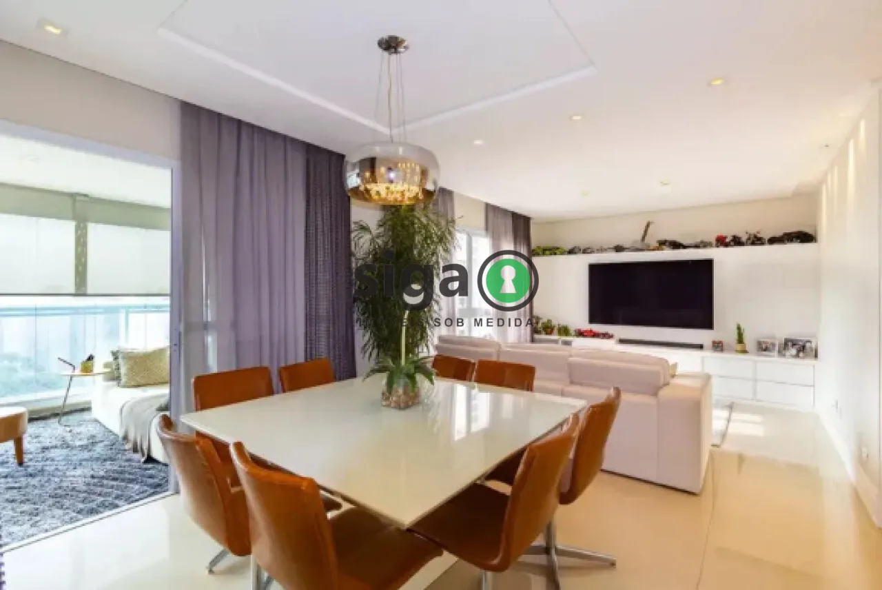 Imagem Apartamento à venda e locação, MOBILIADO, com 184m², 3 quartos e 3 vagas no Morumbi