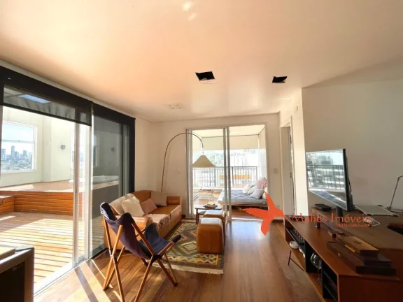 Imagem Cobertura à venda em São Paulo-SP, Pinheiros: 2 quartos, 1 suíte, 1 sala, 2 banheiros, 3 vagas, 123m². Confira!