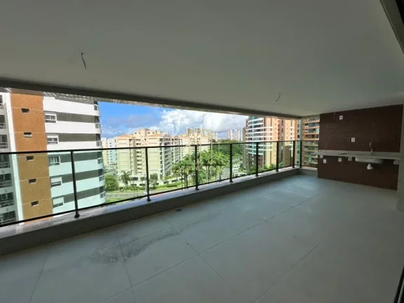 Imagem Apartamento de alto padrão com 4 suítes e varandão gourmet em Alphaville I, Salvador-BA 205m² 4 quartos 6 banheiros