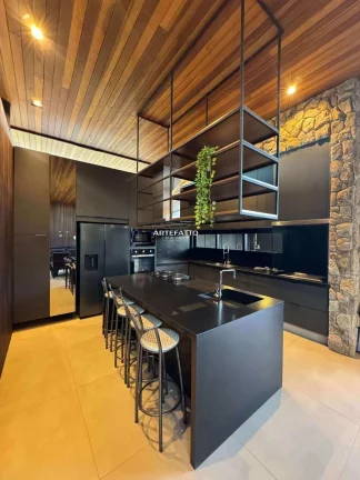 Imagem Casa de condomínio à venda, no Villa Piemonte, em Franca, Parque Universitário, com 3 quartos, 204m2