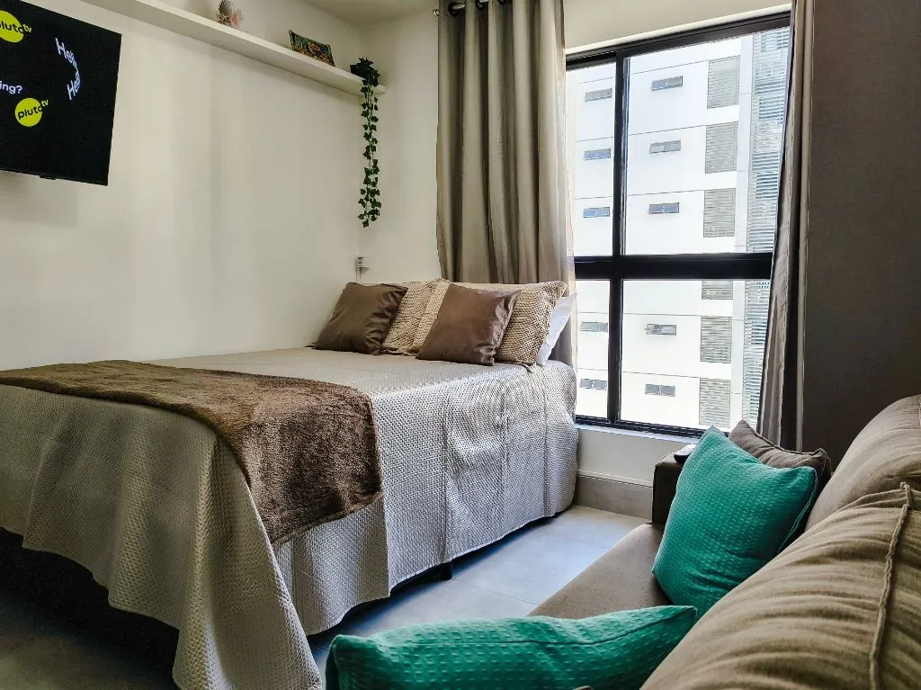 Imagem Flat mobiliado de 21 m² em Intermares, com piscina, churrasqueira, vaga e segurança 24h, a 5 min da região do Jacaré.