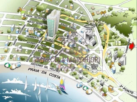 Imagem 04 quartos, 02 suítes 03 vagas de garagem Praia da costa