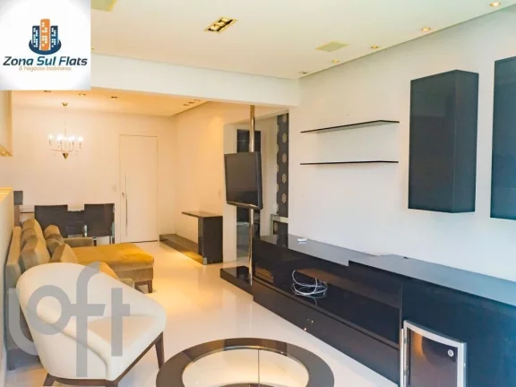 Imagem Apartamento à Venda No Brooklin Com 2 Dormitórios e 2 Vagas - Mobiliado