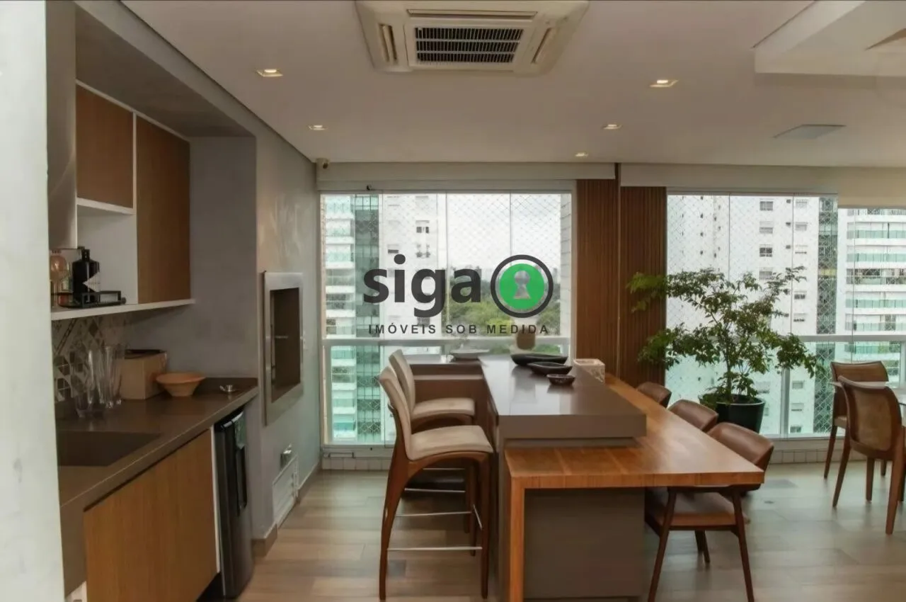 Imagem Apartamento alto padrão com 3 suítes, varanda gourmet e quadra de tênis no Campo Belo