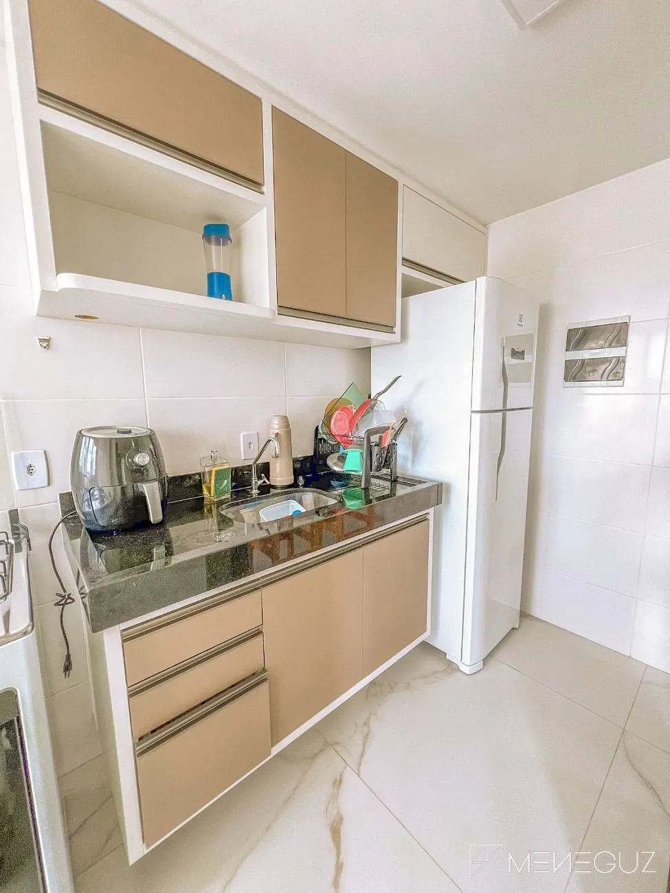 Imagem Quarto e sala totalmente mobiliado, no 8º andar, no Edifício Prosperity - um dos empreendimentos mais modernos e desejados da Praia do Morro.