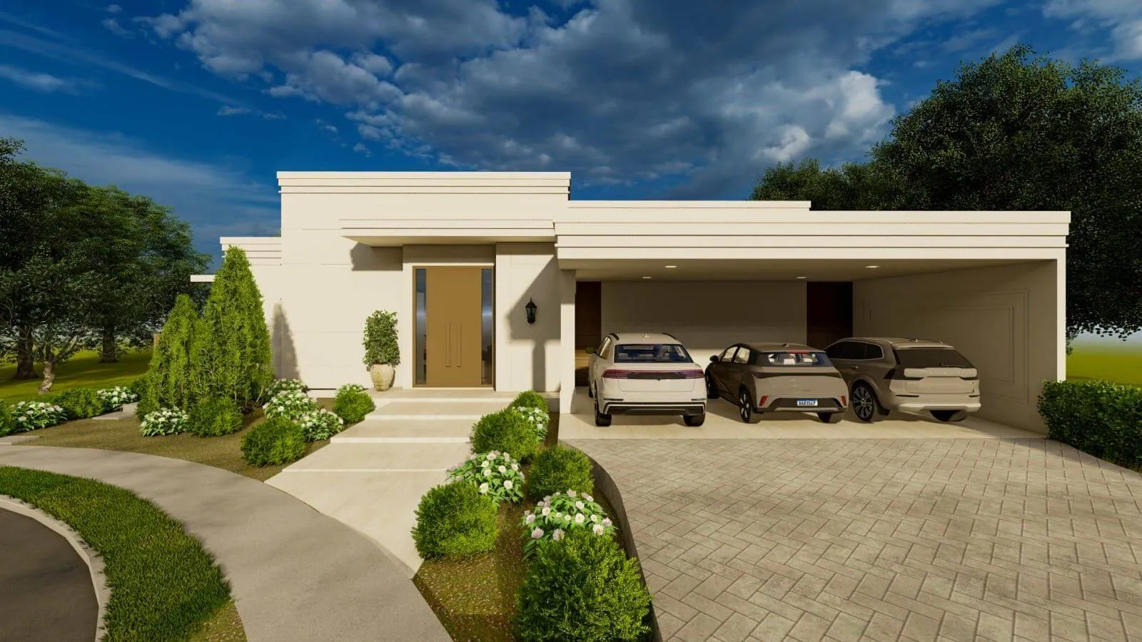 Foto do imóvel Casa Térrea 3 Suites Condomínio Belvedere 1 Bairro Jardim Imperial em Avenida Belvedere