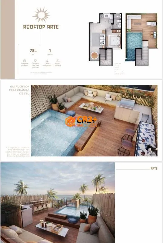 Imagem Apartamento Térreo 124m² de 3 Quartos + Piscina Privativa em Naturê, Muro Alto