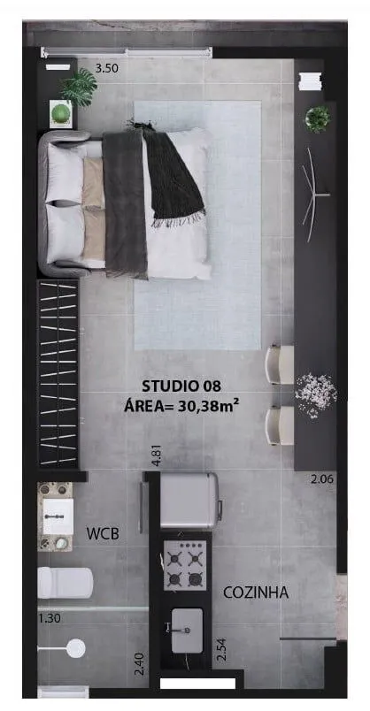 Imagem Studio com 1 dormitório à venda, 32 m² por R$ 464.999,00 - Jardim Oceania - João Pessoa/PB