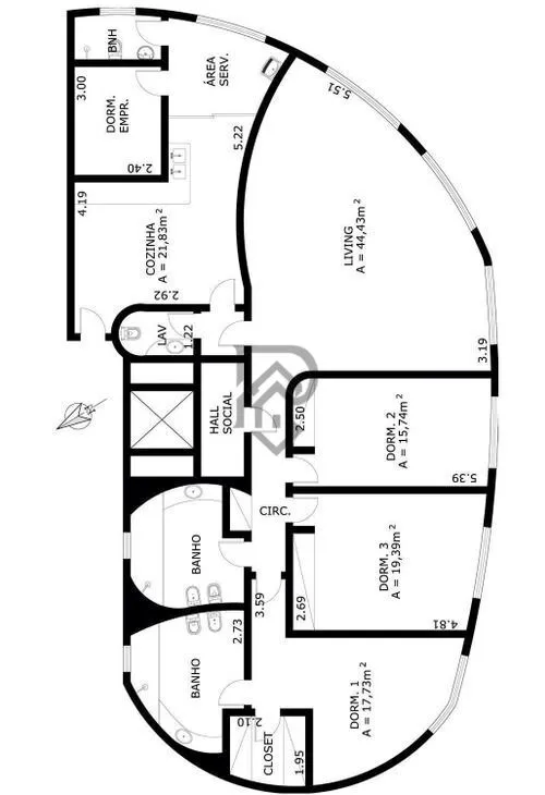 Imagem Apartamento jardins proximo ao clube pinheiros