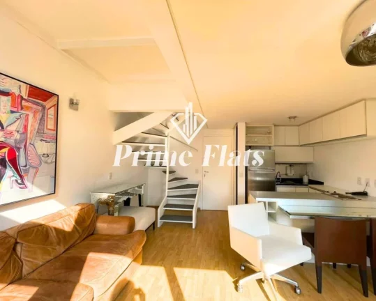 Imagem Flat disponível para locação no Condomínio Edifício Urbano Duplex na Vila Nova Conceição, com 45m², 1 dormitório e 1 vaga de garagem