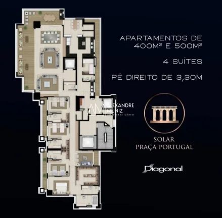 Imagem Solar Praça Portugal, apartamento à venda no Meireles, 4 suítes.