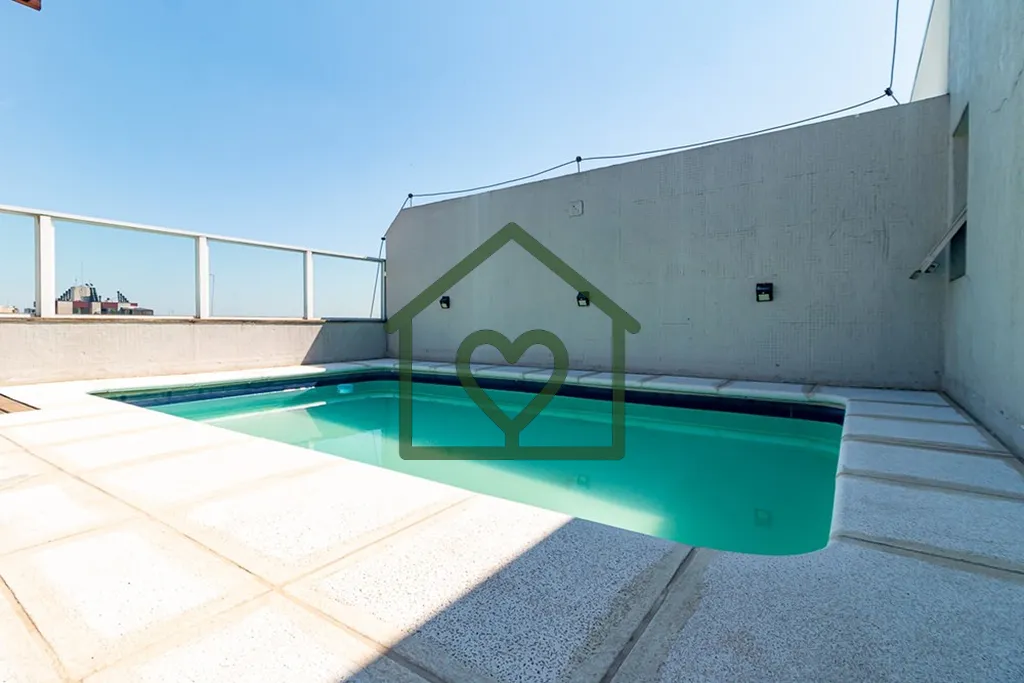 Imagem Cobertura impecável, pronta para morar, semi mobiliada, 289m2, amplo living todo em porcelanato com...