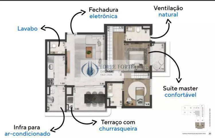 Imagem Maravilhoso Apartamento com 2 dormitórios 2 suítes na Vila Clementino