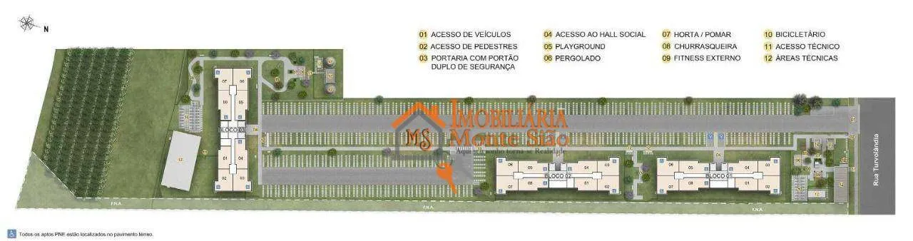 Imagem Apartamento com 2 dormitórios à venda, 44 m² por R$ 266.000,00 - Vila Nova Bonsucesso - Guarulhos/SP