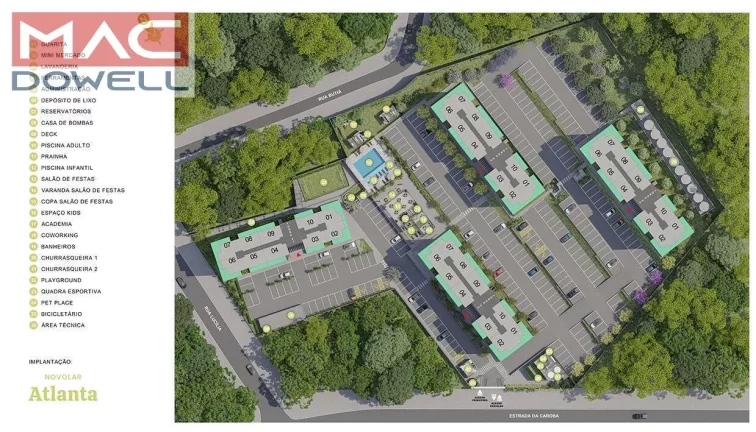 Imagem Atlanta - Apartamento 2 Quartos com e sem suíte - Campo Grande / RJ