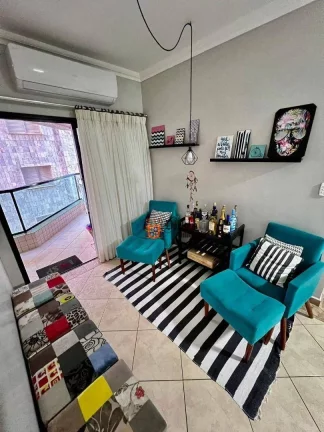 Imagem Apartamento com 2 dormitórios à venda, 100 m² por R$ 550.000 - Aviação - Praia Grande/SP