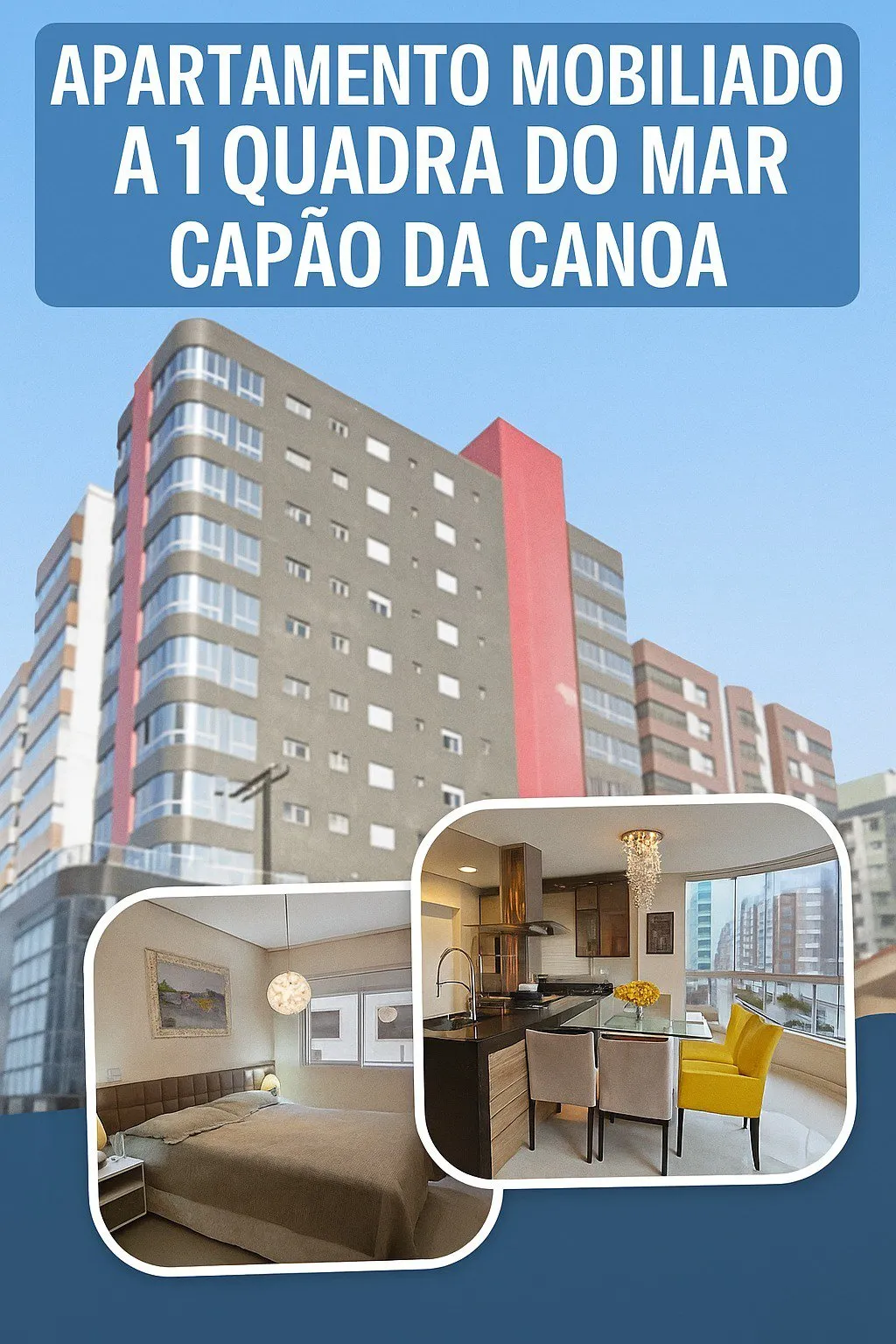 Imagem Apartamento Mobiliado, CAPAO DA CANOA - Suite e Piscina aquecida.