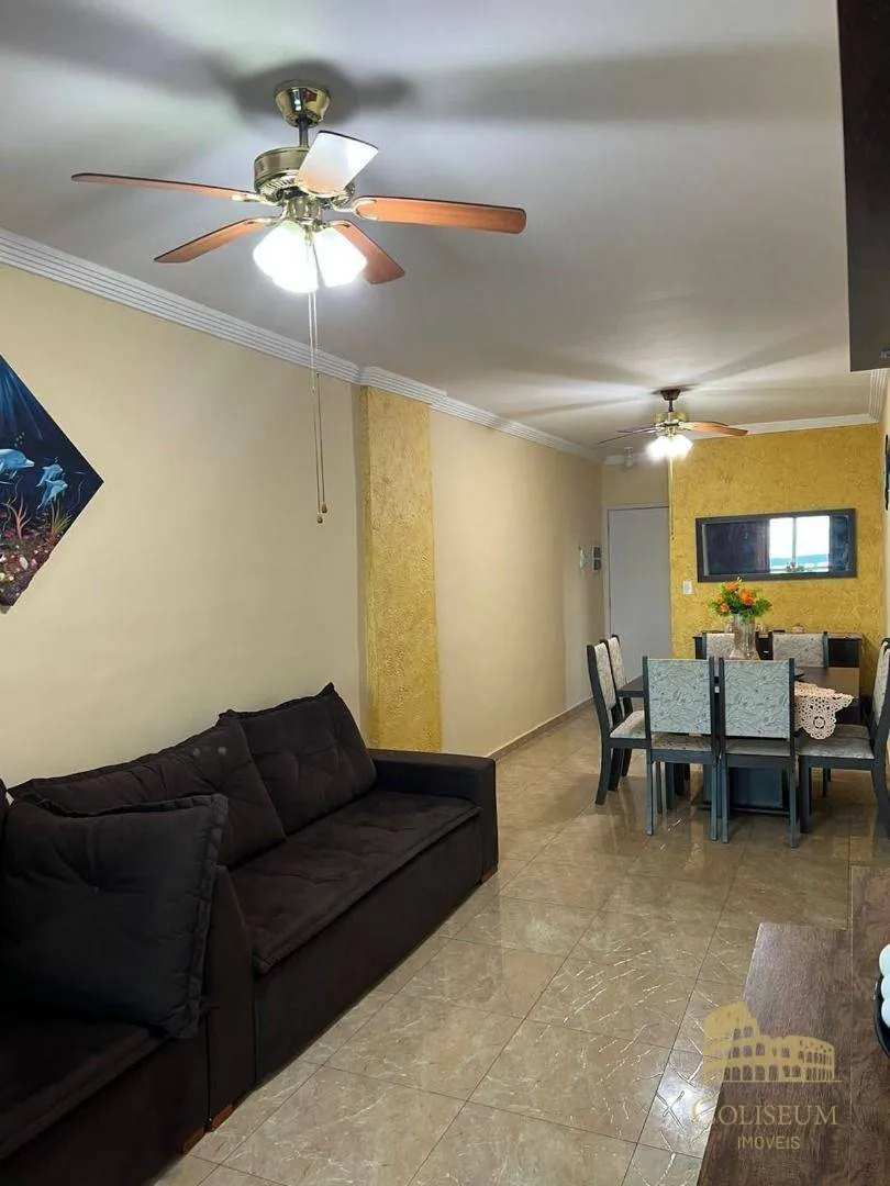 Imagem Apartamento com 3 dormitórios à venda, 105 m² por R$ 665.000,00 - Solemar - Praia Grande/SP