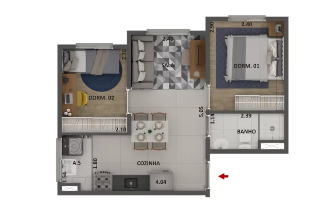 Imagem MÉRITO BARRA FUNDA - CURY - Apto 34m², ótima localização, próximo ao Terminal Palmeiras-Barra Funda!!