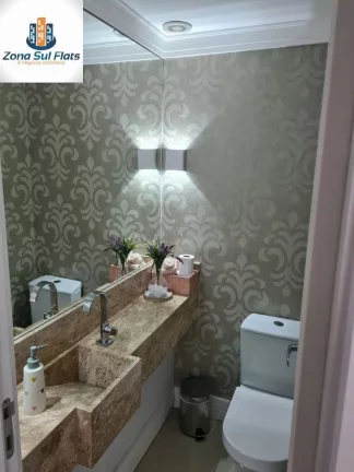 Imagem Apartamento à Venda Na Vila Gumercindo Com 3 Suítes e 3 Vagas - Varanda Gourmet