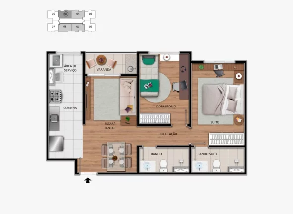 Imagem APARTAMENTO RESIDENCIAL em Hortolândia - SP, Centro