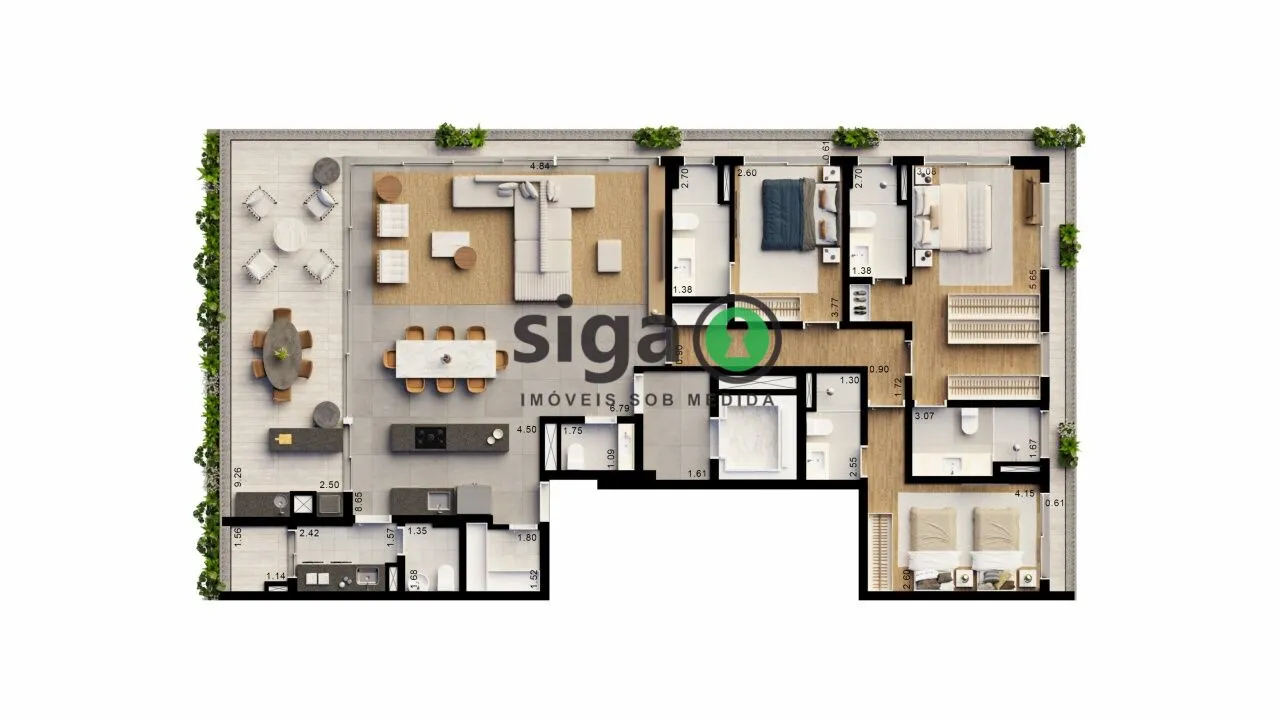 Imagem Apartamento à venta Alto de Pinheiros 4suítes-3 vagas- Beach Tenis