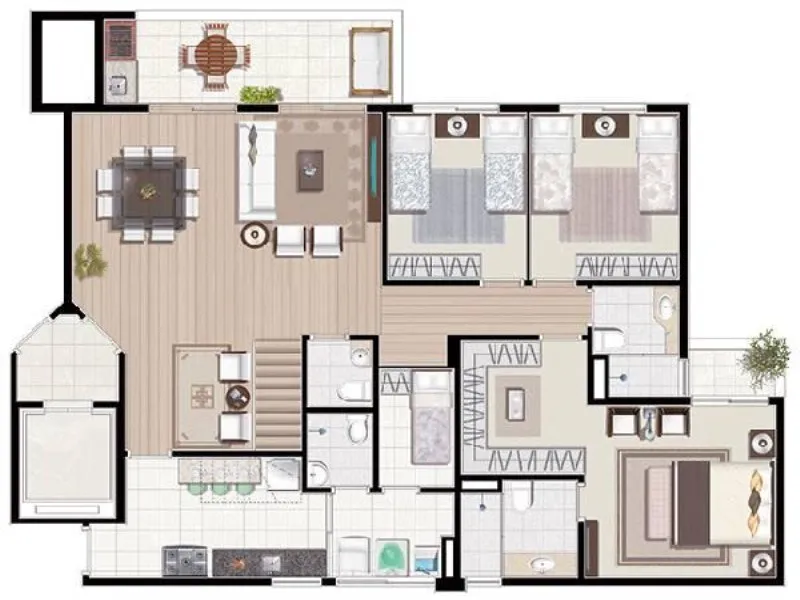Imagem Comprar apartamento na Vila Bastos Santo André, apartamento 4 quartos em Vila Bastos Santo André SP, comprar apartamento pronto para morar Santo André