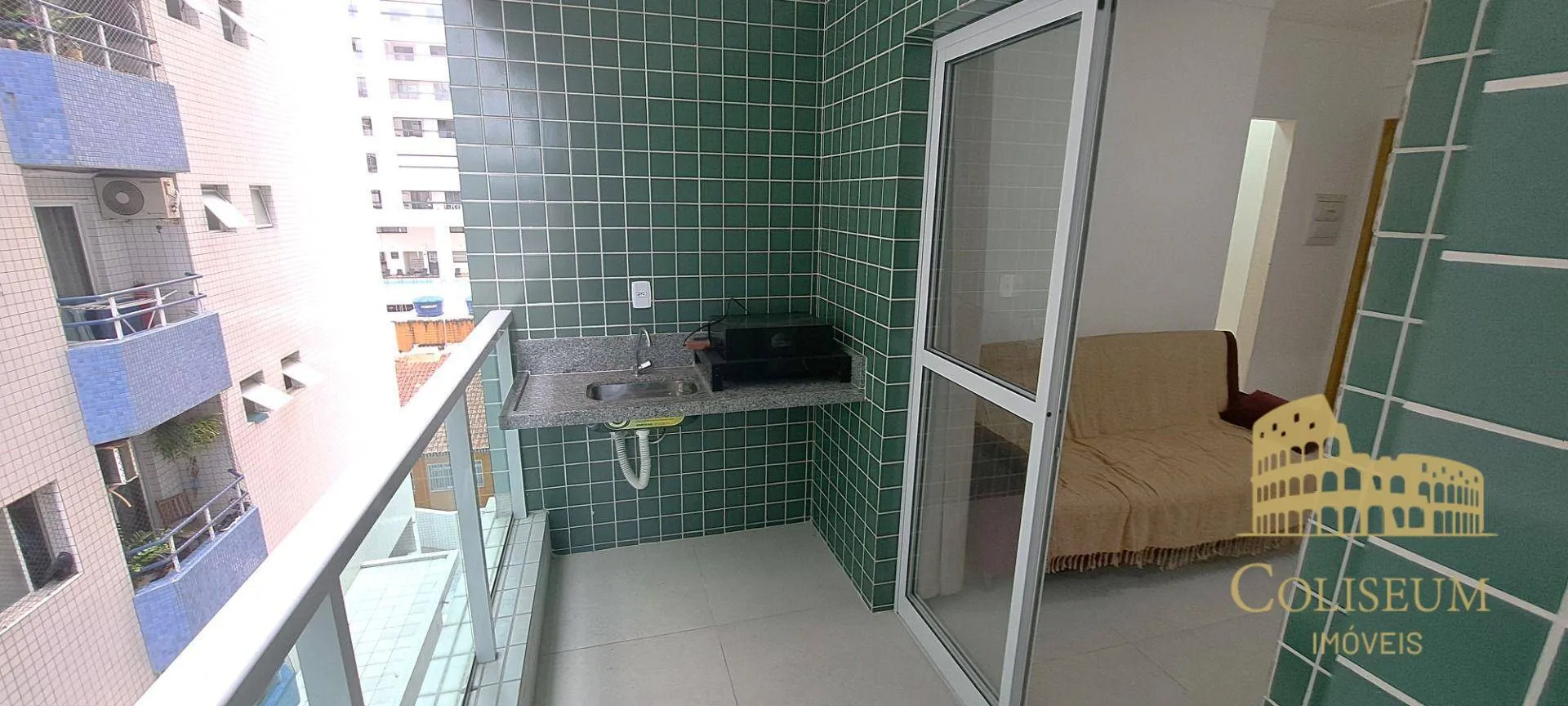 Imagem Apartamento com 1 dormitório à venda, 45 m² por R$ 385.000,00 - Canto do Forte - Praia Grande/SP