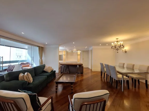 Foto do imóvel Apartamento para locação em Moema, com 4 suítes, 1 sala, 4 banheiros, 2 vagas, 147m²!