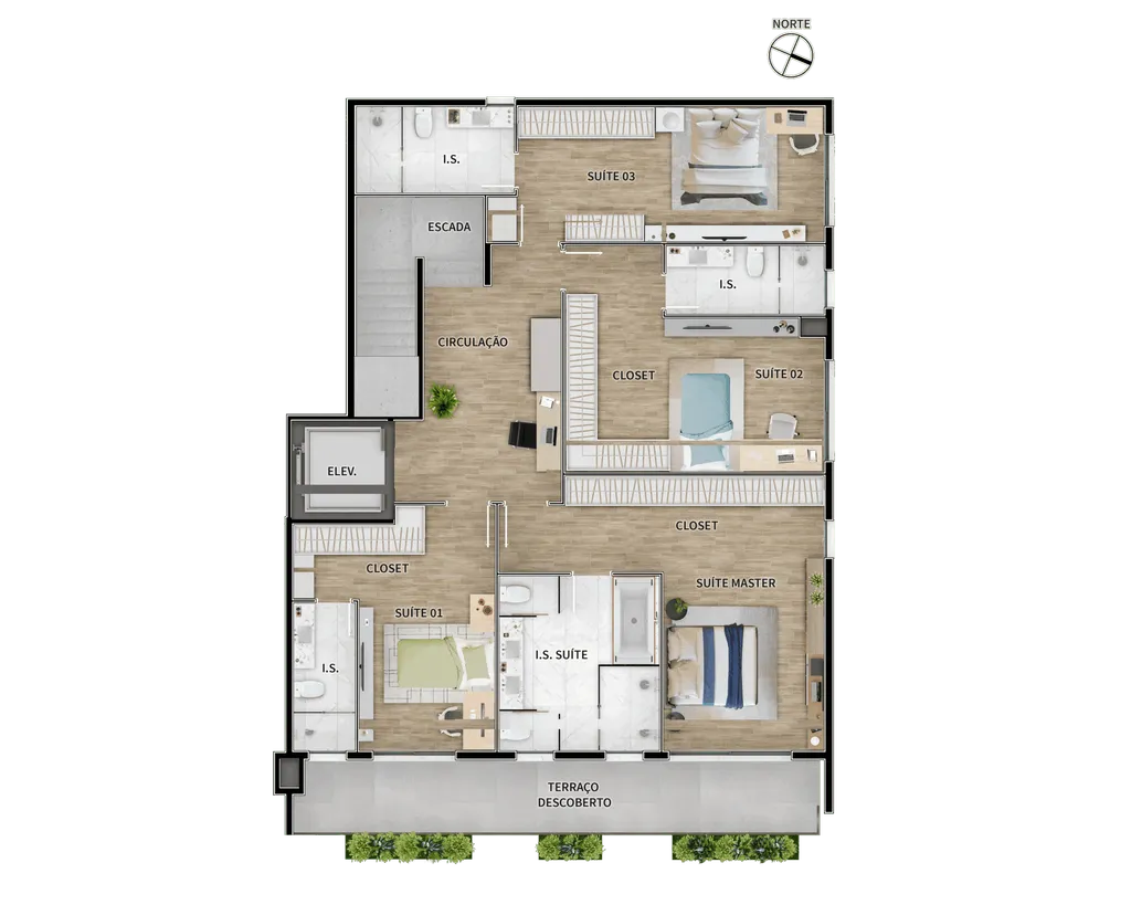 Imagem COBERTURA RESIDENCIAL em Curitiba - PR, Batel