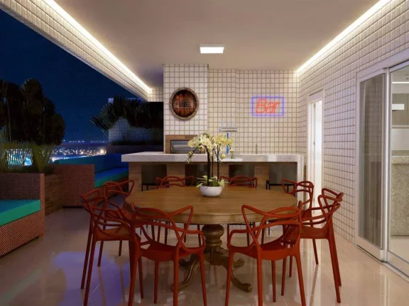 Imagem Apartamento com 2 dorms, Aviação, Praia Grande - R$ 616 mil, Cod: 379