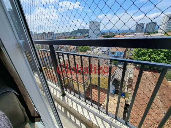 Imagem Apartamento à venda com 60m², 1 quarto, 2 banheiros, varanda, elevador, 1 vaga por R$420.000,00 na Encruzilhada em Santos