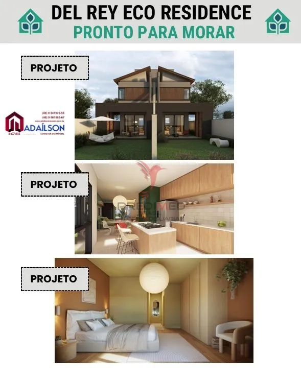 Imagem DEL REY ECO RESIDENCE EMPREENDIMENTO DE 2 CASAS JARDIM CAMPECHE FLORIANÓPOLIS SC