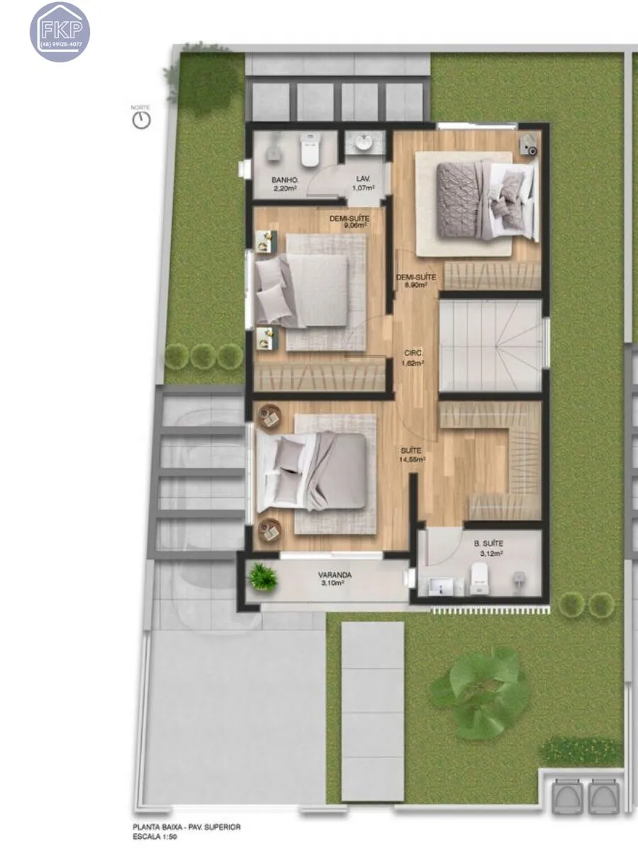 Imagem Casa Duplex 3 Suítes!