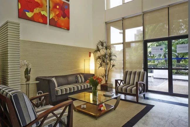 Imagem Flat disponível para venda no Hotel Slaviero Essential São Paulo Ibirapuera, com 35m², 1 dormitório e 1 vaga