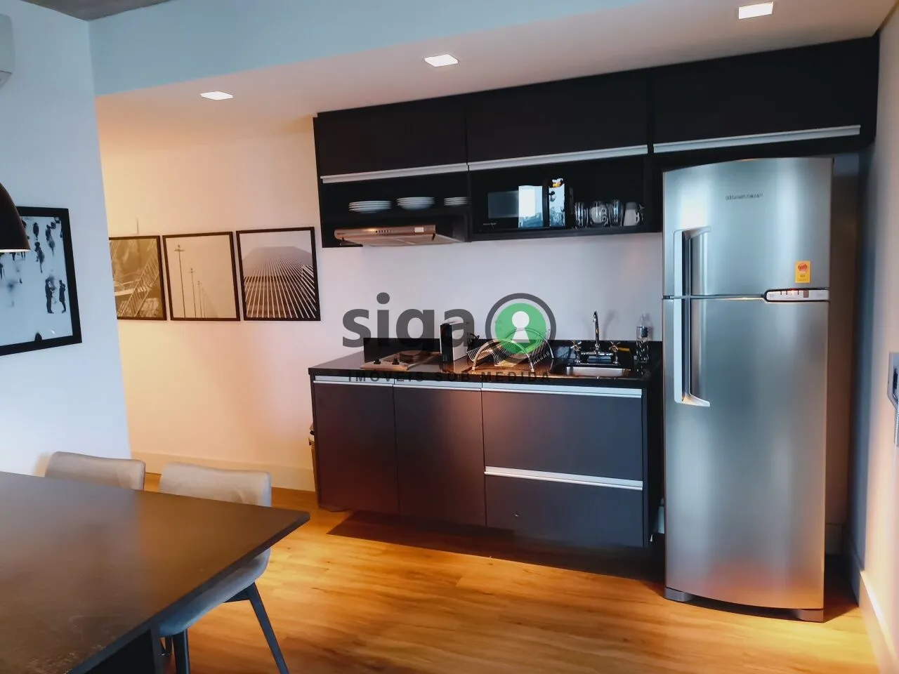 Imagem Apartamento Mobiliado com 1 quarto, 2 banheiros e 1 vaga para alugar no Brooklin