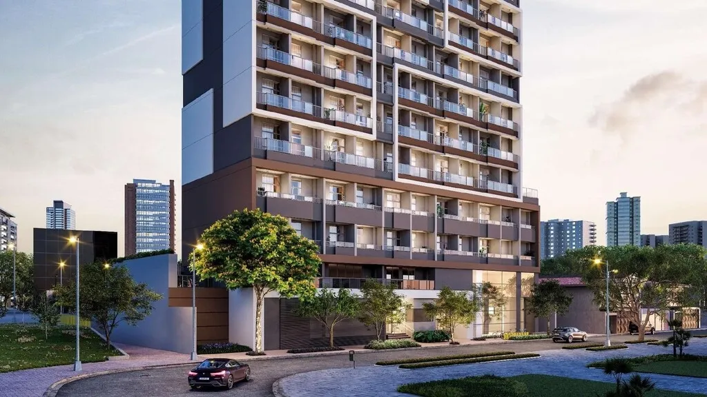 Imagem DNA de design, sofisticação e arquitetura contemporânea que interage e se insere à textura do ba...