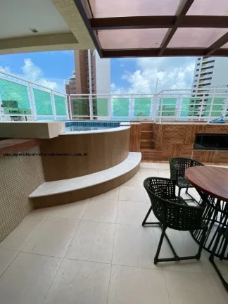 Imagem Cobertura Duplex para Locação em Natal, Capim Macio, 3 dormitórios, 3 suítes, 4 banheiros, 1 vaga