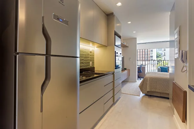 Imagem ZAHLE JARDINS - Lindo Studio de 28m², decorado e mobiliado, 15 minutos a pé do parque do Ibirapuera!