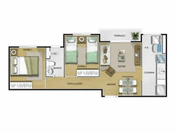 Imagem Apartamento com 2 Quartos à Venda, 50 m² em Jardim Norma - São Paulo