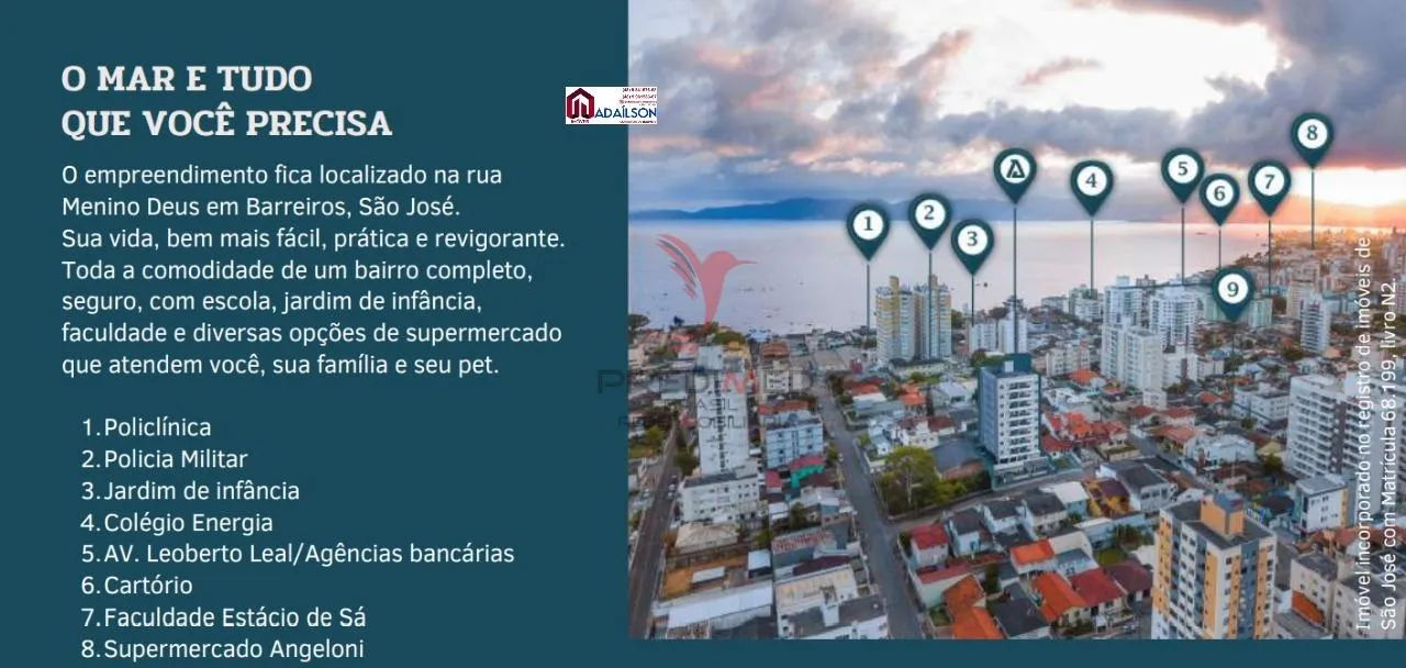 Imagem Allure Home Residence Apto 2 dorm com um suíte Barreiros - São José/SC