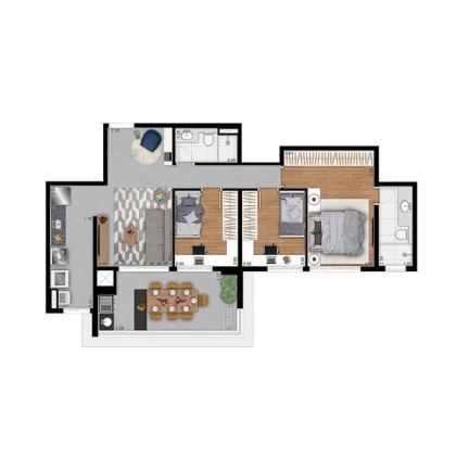 Imagem ASTRAL SAÚDE - TECNISA - Studio 30m² (NR), excelente localização, próximo à Estação Saúde do Metrô!