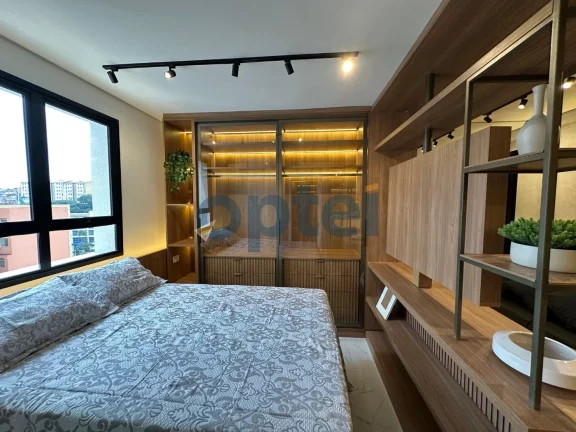 Imagem Loft de Luxo totalmente mobiliado no Centro de São Bernardo: 1 quarto, 1 suíte, 1 sala, 1 banheiro, 25m². Alugue já!
